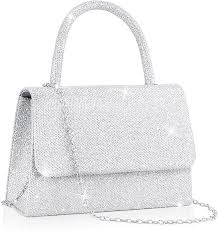 Bolso de Mano de Fiesta Larcenciel en Plata