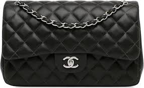 Bolso Chanel Jumbo Doble Solapa Lambskin Negro de Segunda Mano