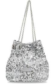 Bolso de Noche Brillante de Lentejuelas Plata Ceihwa