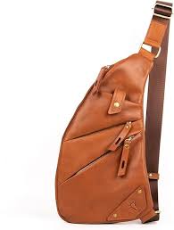 Bolso de Pecho Nefli de Cuero para Hombre