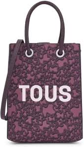 Bolso Mini Pop Kaos Burdeos de TOUS