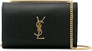 Bolso de Cuero Negro Saint Laurent para Mujer