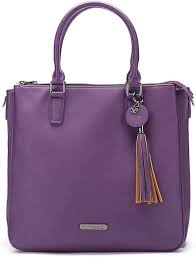 Bolso de Cuero Morado Namaste - Talla Única