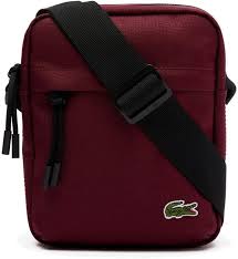 Bolso Lacoste Hombre NH4102NE Rojo Oscuro