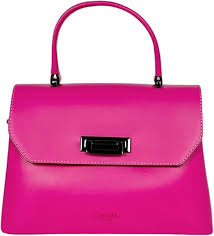 Bolso de Mano Victoria Fucsia de Piel - Cheval Firenze