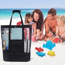 Bolsa de Playa Impermeable y de Malla Grande