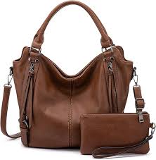 Bolso Hobo Casual de Polipiel para Mujer
