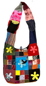 Bolso Bandolera Hippie Multicolor Hecho a Mano
