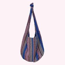 Bolso Cruzado de Lona Rayado JUCHRZEY