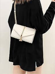 Bolso Acolchado Negro YXBQueen para Hombro