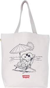 Bolso de Playa Levi's - Snoopy Peanuts Unisex Beige