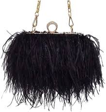 Bolso de Plumas de Noche para Mujer