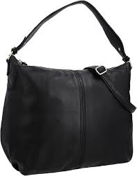 Bolso de Mano de Piel Negra Gusti Hannah
