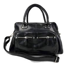 Bolso de Cuero Mujer con Manijas y Bandolera