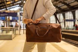 Bolso de Viaje Gusti Ruben - 36L Maleta de Mano Marrón