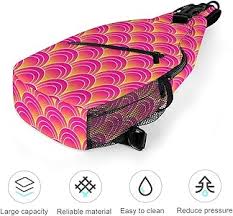 Bolso Bandolera Escamas de Peces Rosa Dorado