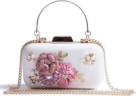 Bolso de Novia EVEOUT con Cuentas y Perlas