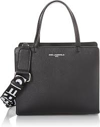Bolso Satchel Maybelle de KARL LAGERFELD en Negro/Plata