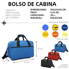 Bolsa de Cabina Ryanair 40x20x25 cm - Equipaje de Mano