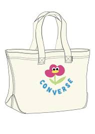 Bolso Tote Gráfico Unisex CONVERSE Blanco