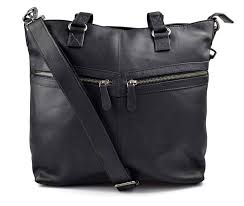 Bolso de Cuero de Mujer con Manijas y Bandolera
