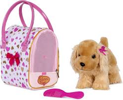 Pucci Pups: Cocker Spaniel de Peluche con Bolso y Accesorios