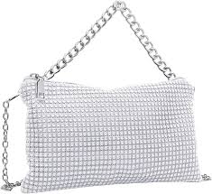 Bolso de Mano NyxSeat con Cristales y Cadena