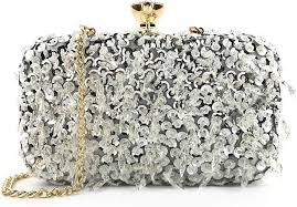 QZH Bolso de Mano Elegante para Noche