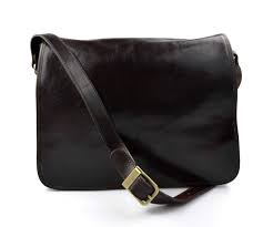 Bolso Messenger de Cuero Bandolera