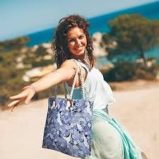 Bolso de Playa Grande Impermeable Art Deco