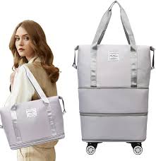 Bolsa de Viaje Plegable con Ruedas - Grande y Ligera