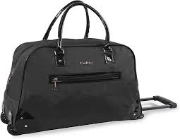 Bolsa con Ruedas BEBE: Negro y Oro Rosa