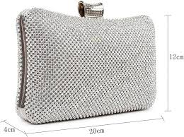 Clutch Plateado Fiesta: Elegancia para Bodas y Ceremonias