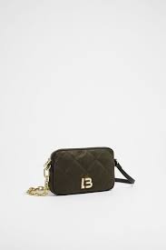 Bolso Mini de Nylon Verde acolchado