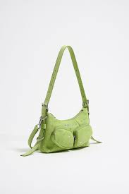 Bolso Hobo Mini Piel Swarovski Pistacho