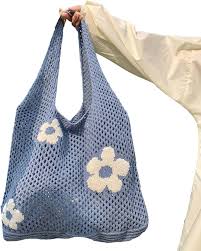 Bolso Tote de Ganchillo con Flores - Estilo Verano