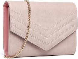Clutch Elegante Miss Lulu con Sobre de Ante