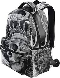 Mochilas Abstractas de Calavera Mexicana FJAUOQ