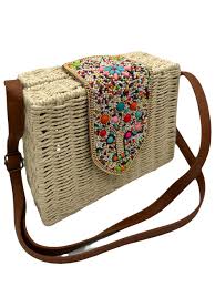Bolso Bandolera Cuadrado de Esparto - Ecológico y Único