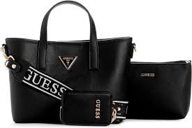 Bolso Cruzado Latona de GUESS - Mini Tote Negro