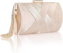 Bolso de Fiesta Dorado Larcenciel para Mujer