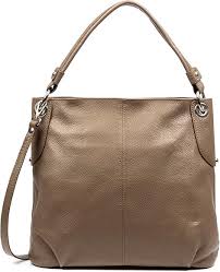 Bolso de Hombro Firenze Artegiani Mujer - Piel Auténtica Marrón