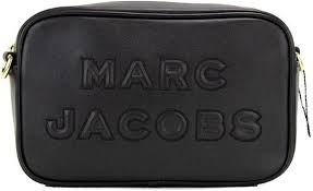 Bolso Bandolera de Cuero Flash de Marc Jacobs en Negro y Dorado