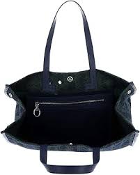Bolso de Compras Lacoste Heritage Jacquard Mono Marine 166 Verde 132