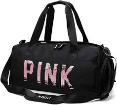 Bolso de Hombro Lentejuelas Pink para Fitness