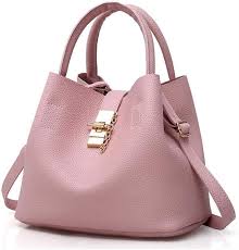 Bolso de Cuero Rosa YQBUER para Mujer
