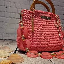 Bolso Rosa Artesanal para Mujer