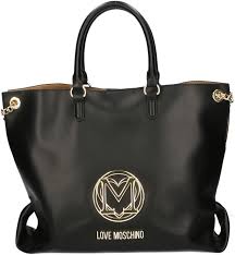 Bandolera Love Moschino Negra para Mujer