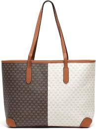 Bolso Shopper Bicolor Bigram con Estampado Monogram