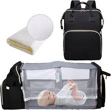 Pañalera Multifuncional Impermeable con Cuna